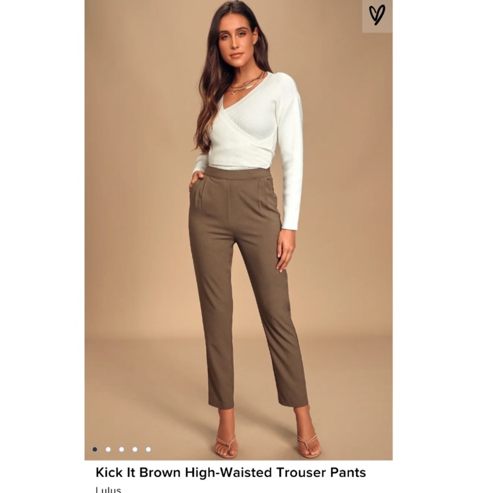 Lulus high-waisted trouser pants